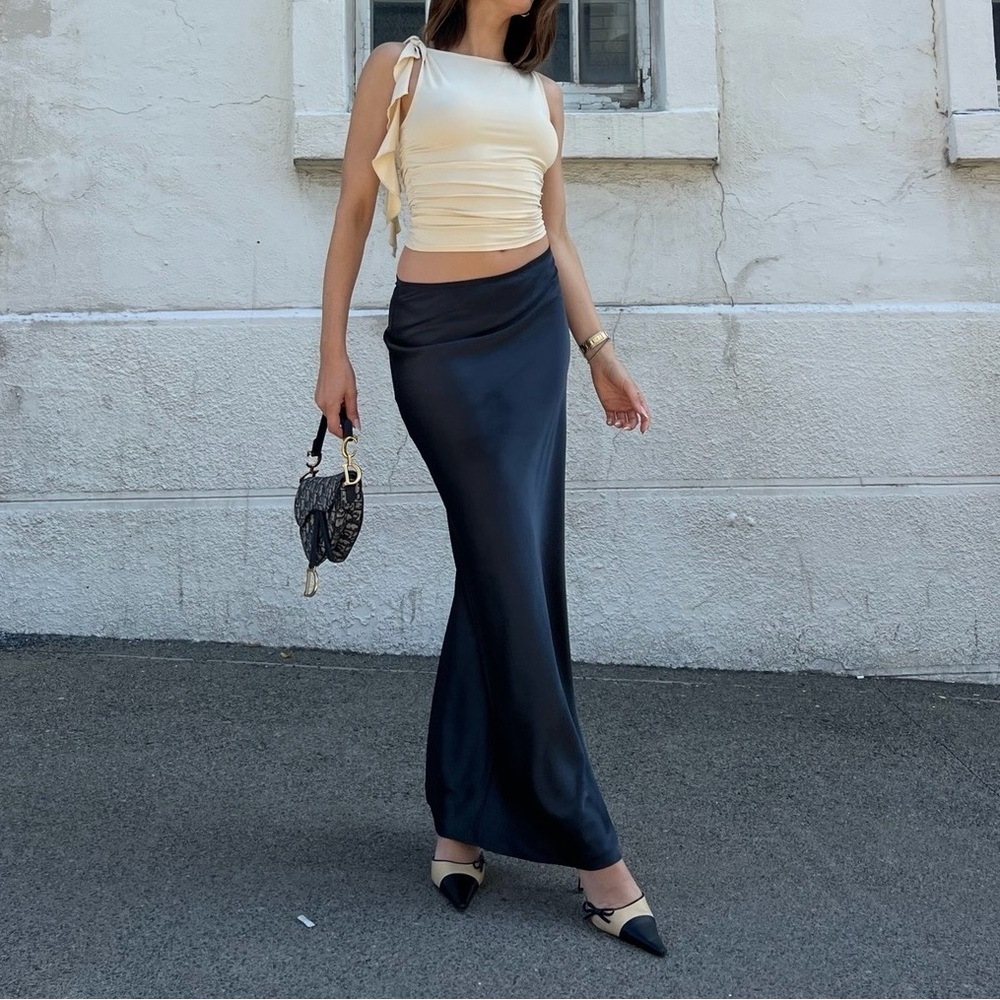 LIONESS midnight blue Maxi Skirt